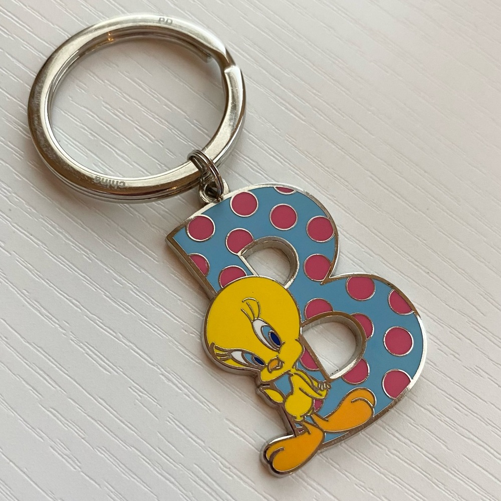 B Tweety Keychain From Six Flags